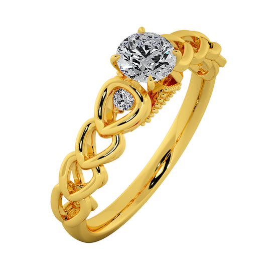 Heart of Hearts Solitaire Ring