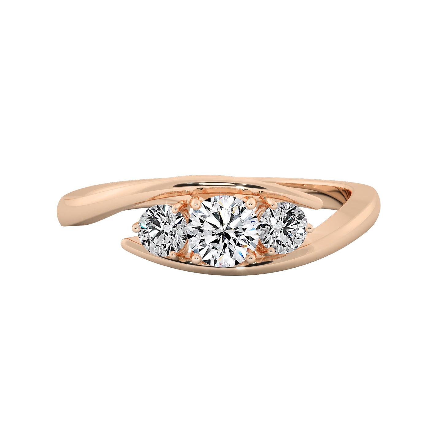 Eye Gaze Solitaire Ring