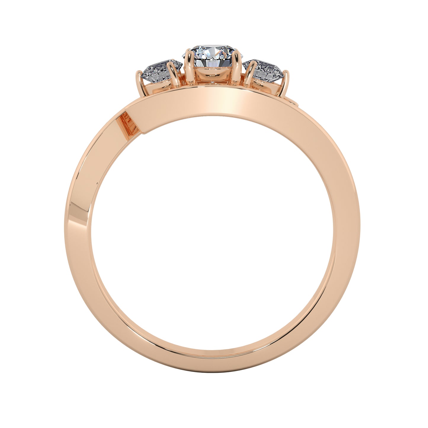 Eye Gaze Solitaire Ring