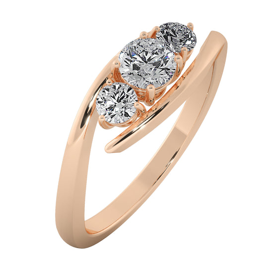 Eye Gaze Solitaire Ring