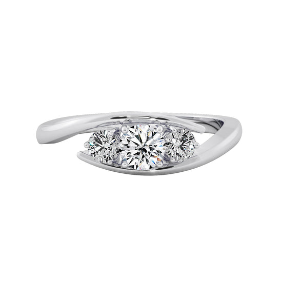 Eye Gaze Solitaire Ring