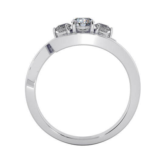 Eye Gaze Solitaire Ring