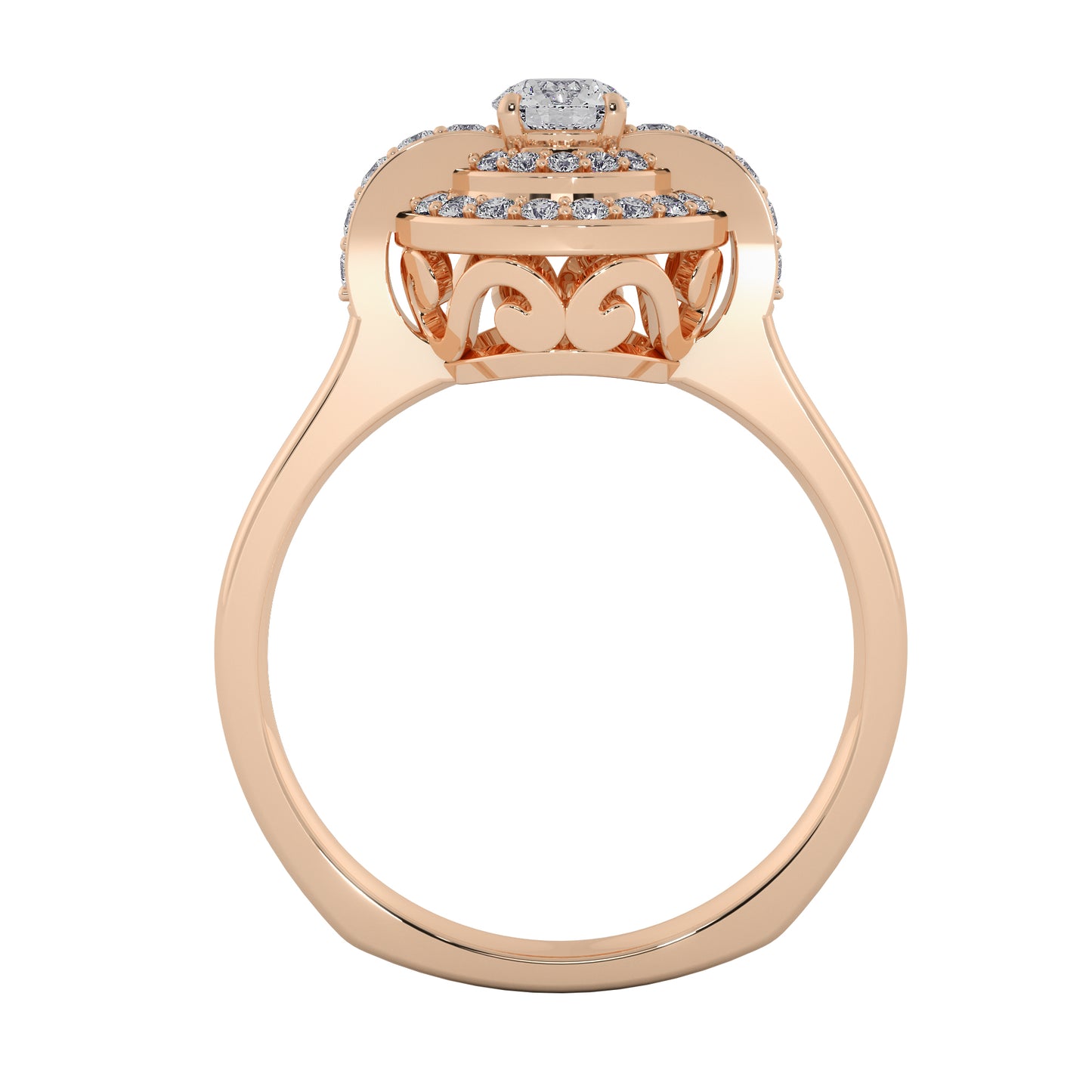 Diamond Wrap Solitaire Ring