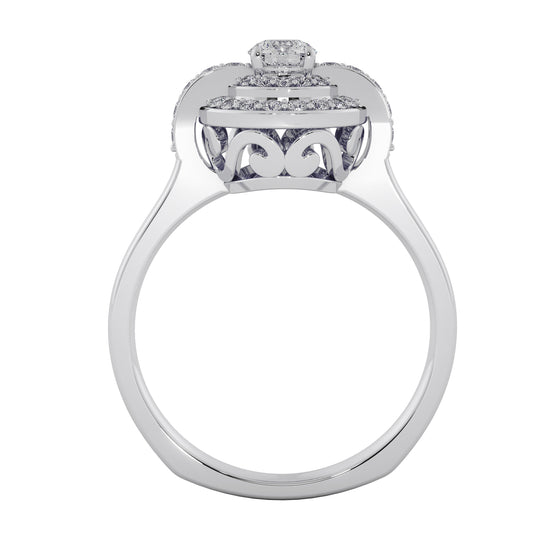 Diamond Wrap Solitaire Ring