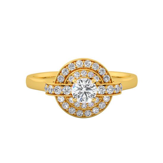 Diamond Wrap Solitaire Ring