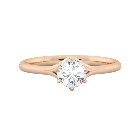 Bird Claw Solitaire Ring