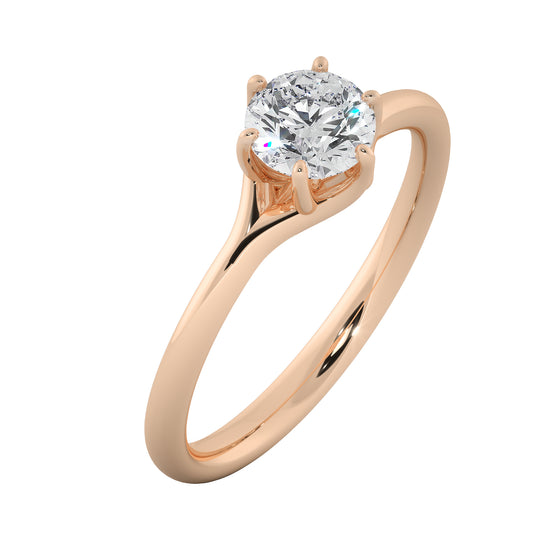 Bird Claw Solitaire Ring