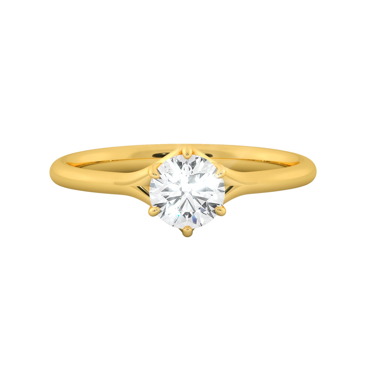 Bird Claw Solitaire Ring