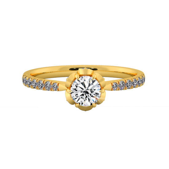 Celestial Gaze Solitaire Ring