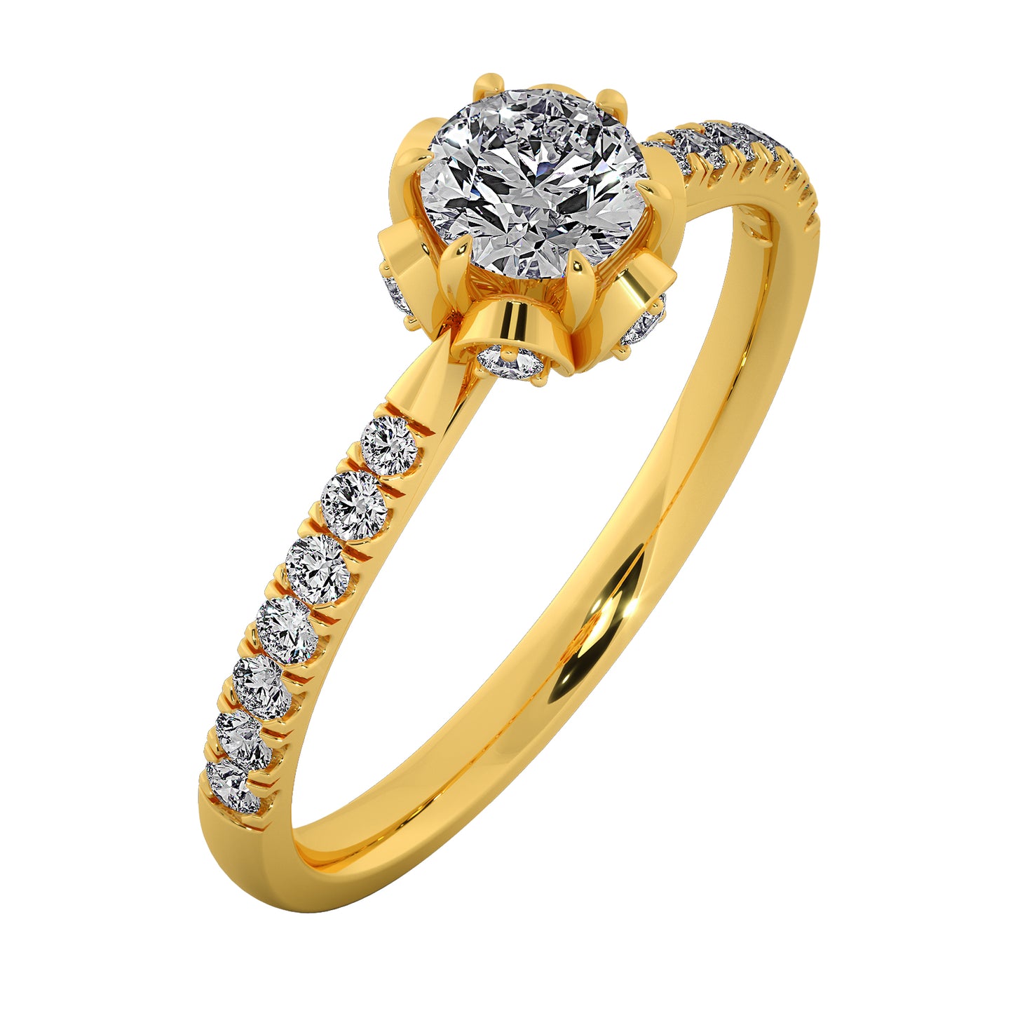 Celestial Gaze Solitaire Ring