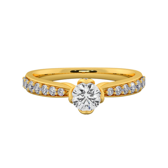 Blooming Bud Solitaire Ring