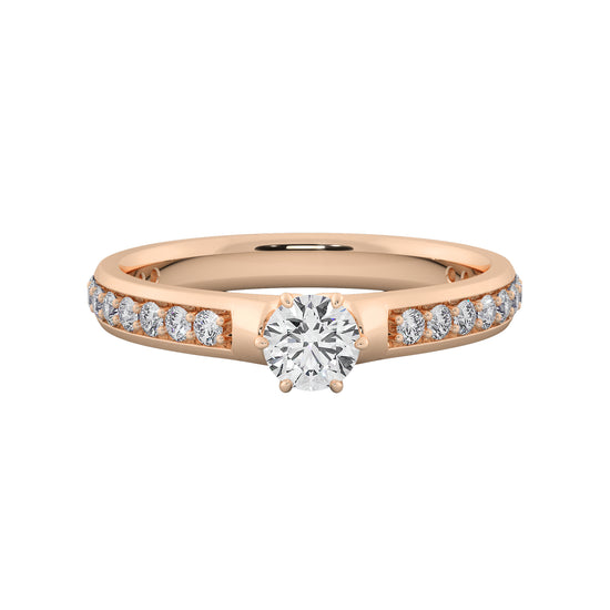 Absolute Sky Solitaire Ring