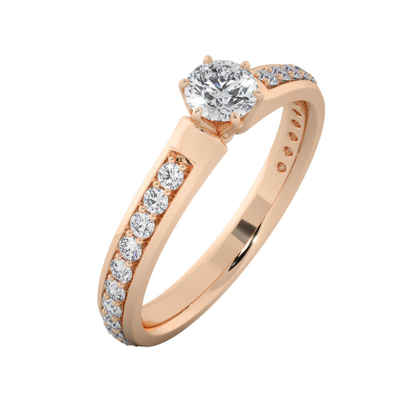 Absolute Sky Solitaire Ring