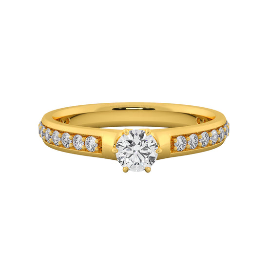 Absolute Sky Solitaire Ring