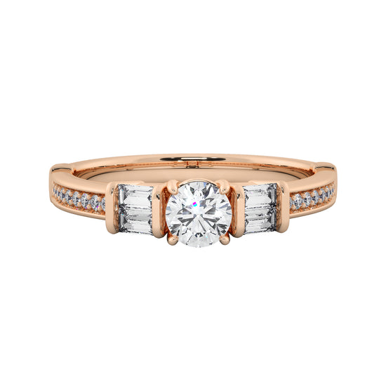 Earth's Crown Solitaire Ring