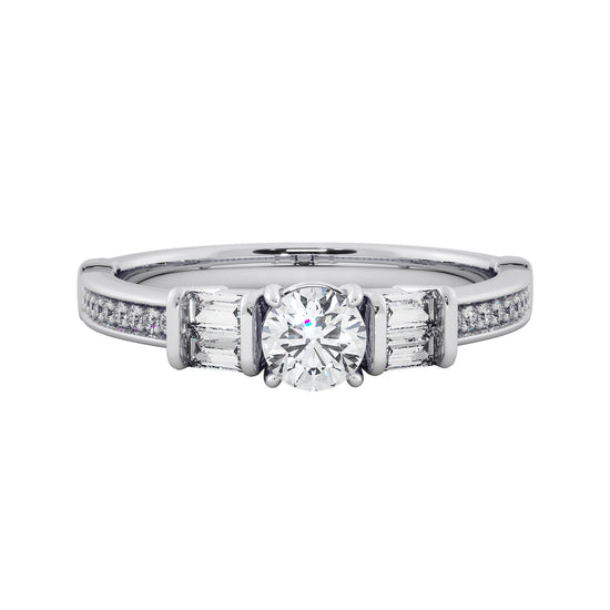 Earth's Crown Solitaire Ring