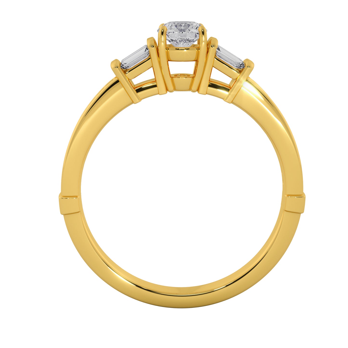 Earth's Crown Solitaire Ring