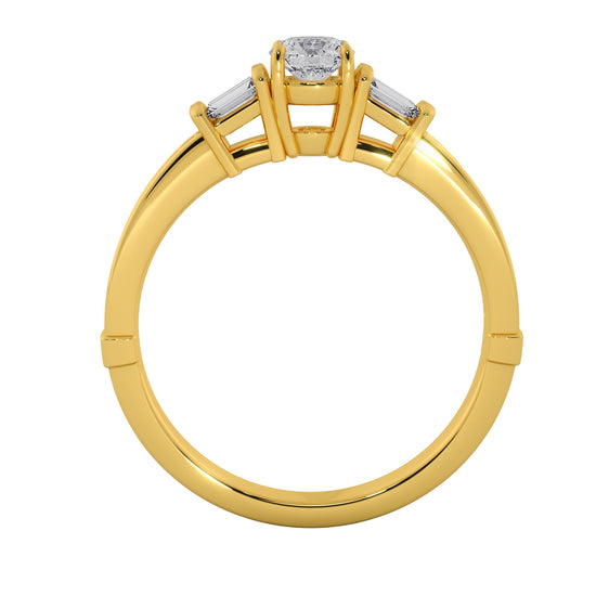 Earth's Crown Solitaire Ring