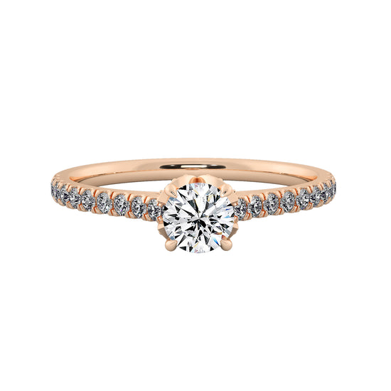 Butterfly Gaze Solitaire Ring