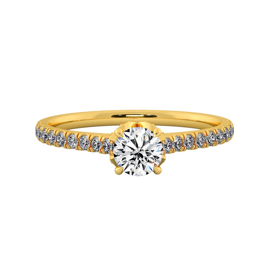 Butterfly Gaze Solitaire Ring