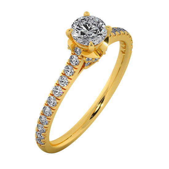 Butterfly Gaze Solitaire Ring