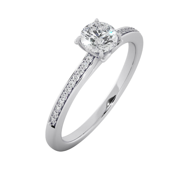 Mountain Light Solitaire Ring