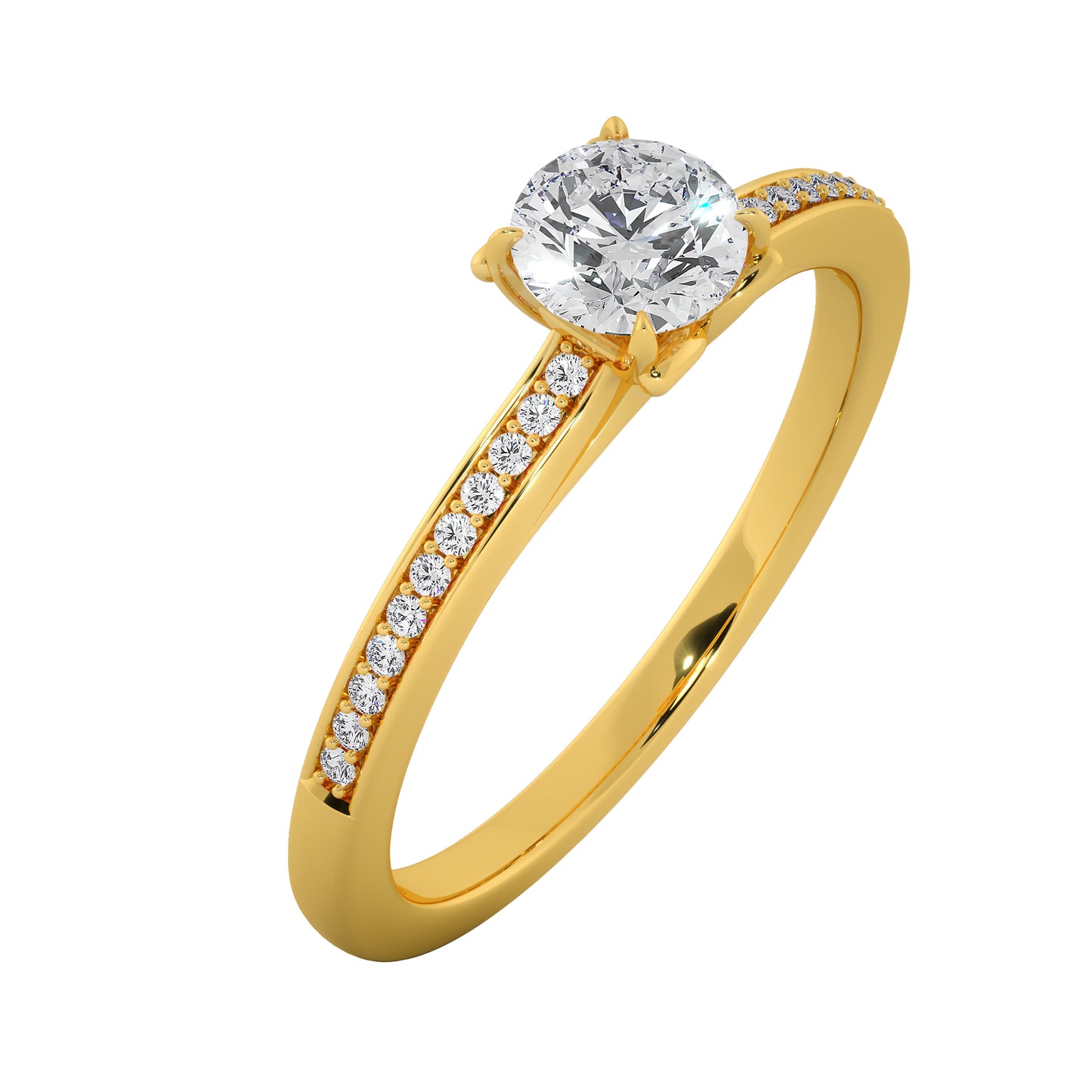 Mountain Light Solitaire Ring