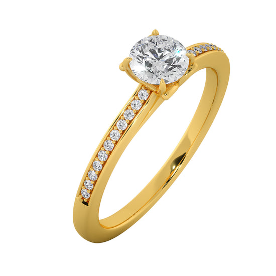 Mountain Light Solitaire Ring