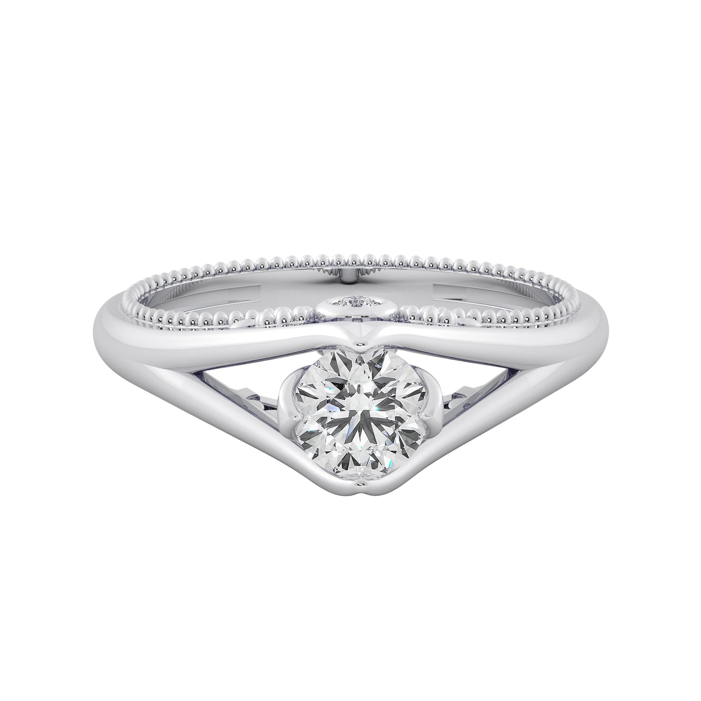 Swan Beauty Solitaire Ring