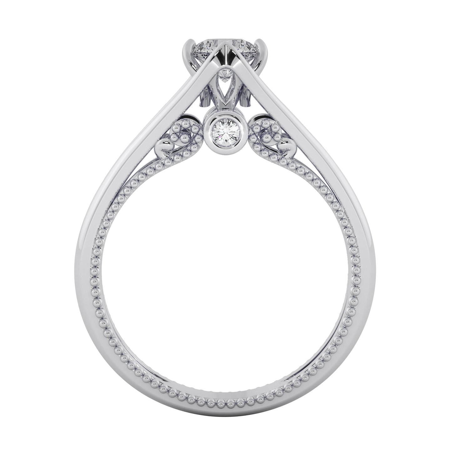 Swan Beauty Solitaire Ring