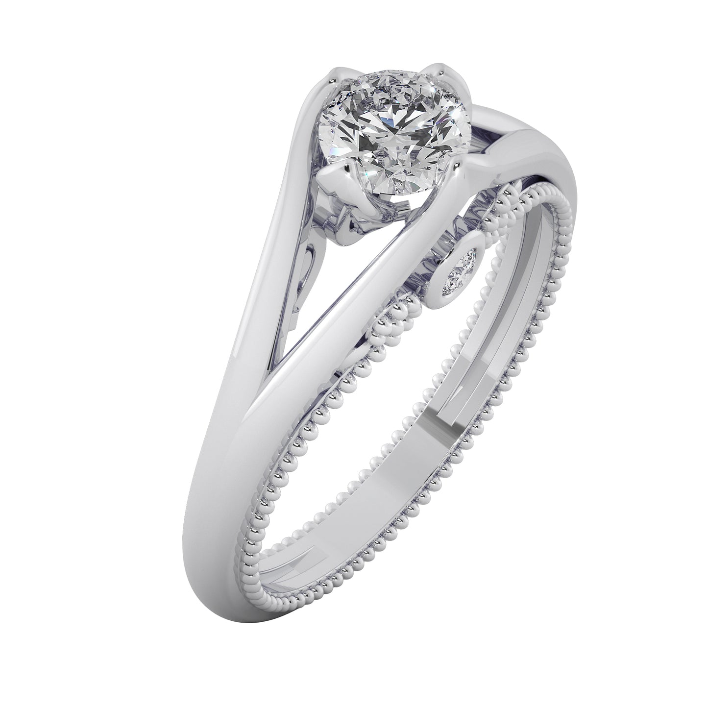 Swan Beauty Solitaire Ring