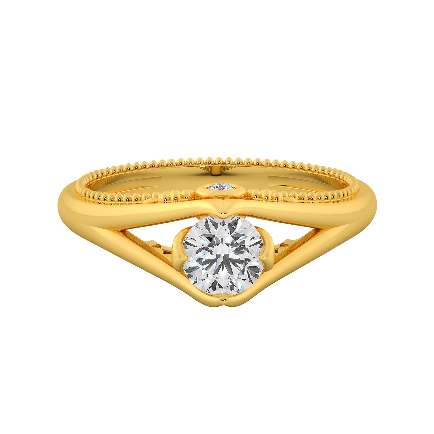 Swan Beauty Solitaire Ring