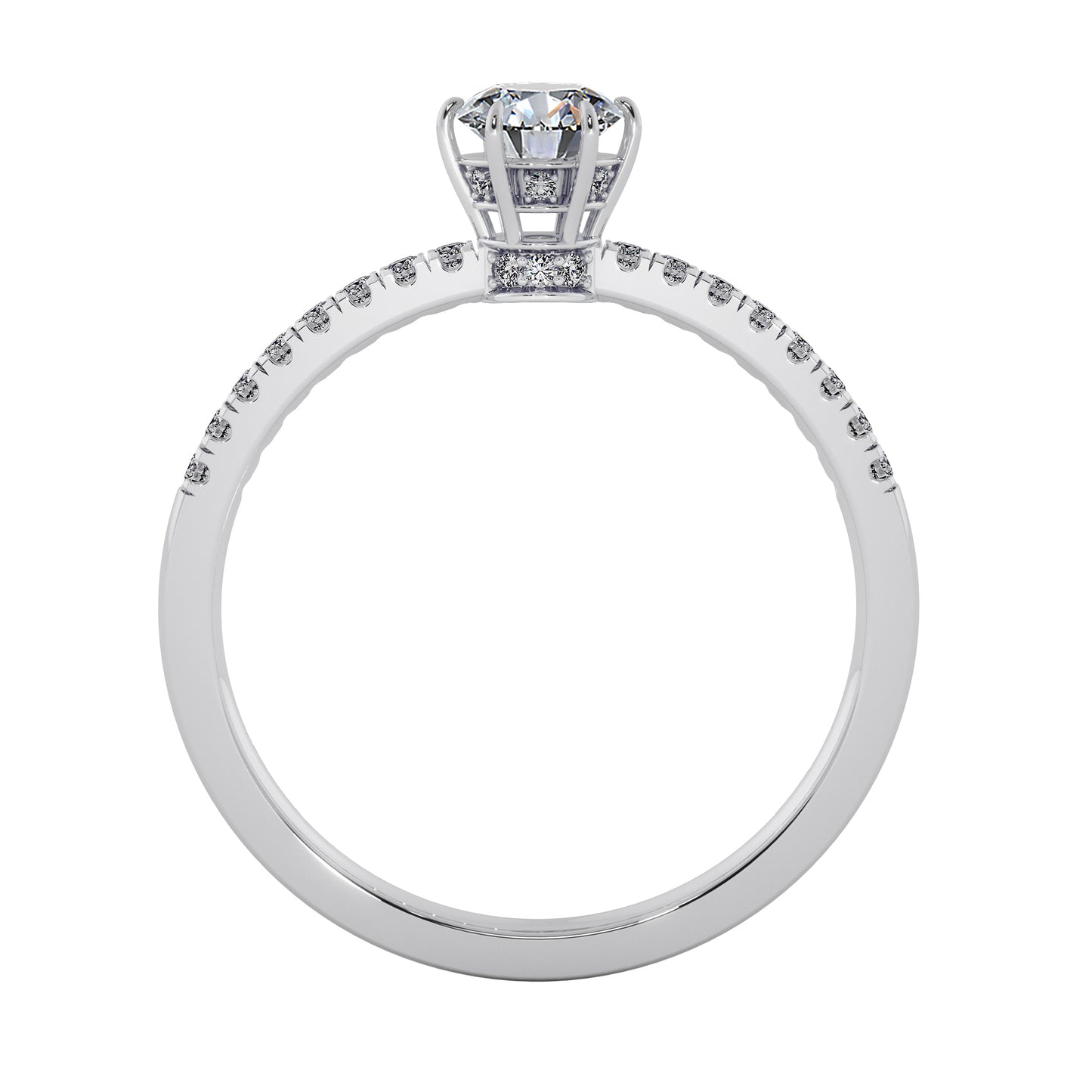 Sunny Sky Solitaire Ring