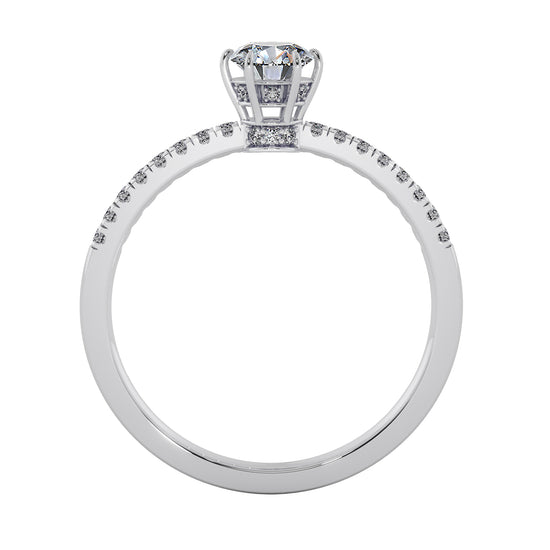 Sunny Sky Solitaire Ring