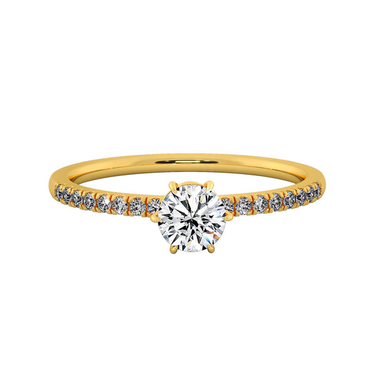 Sunny Sky Solitaire Ring