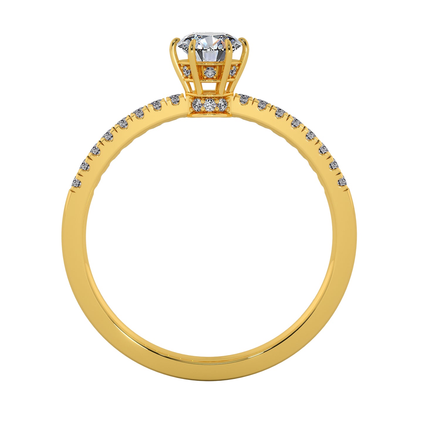 Sunny Sky Solitaire Ring