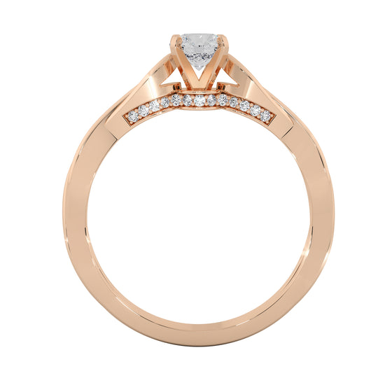 Royal Braid Solitaire Ring