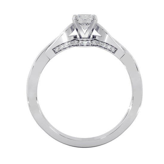 Royal Braid Solitaire Ring