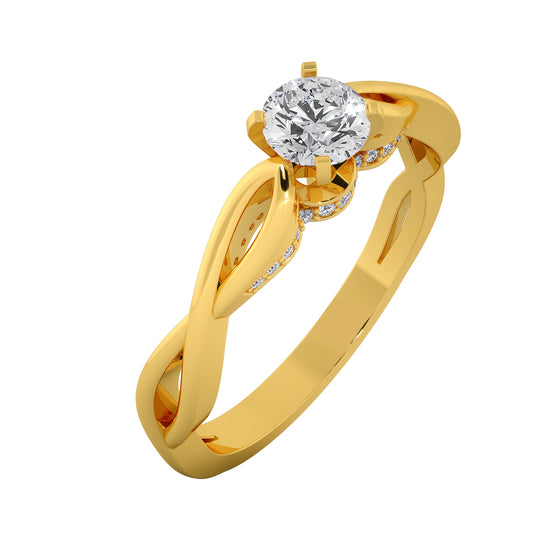 Royal Braid Solitaire Ring