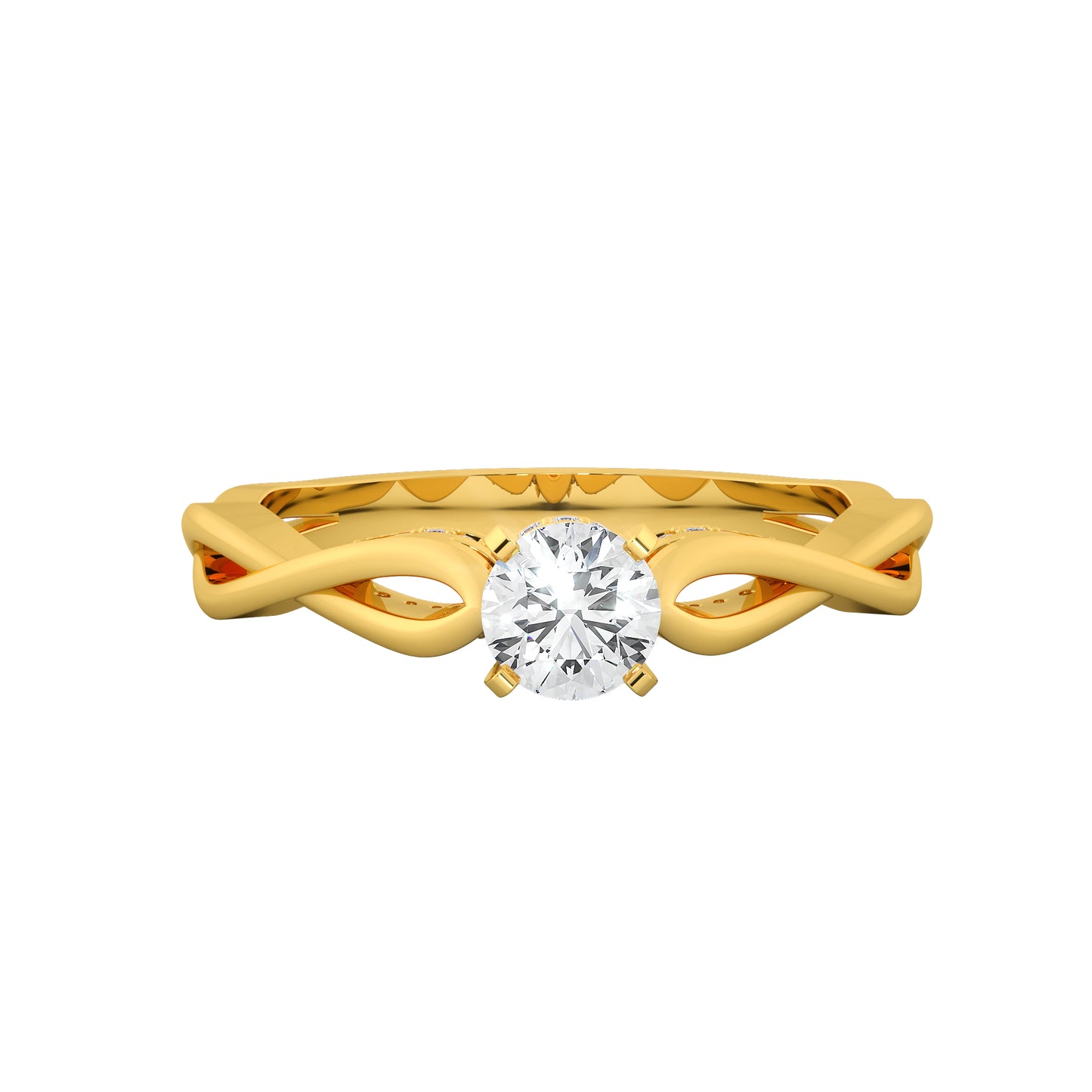 Royal Braid Solitaire Ring