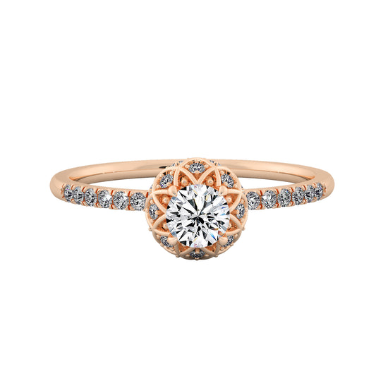 Globe Glory Solitaire Ring