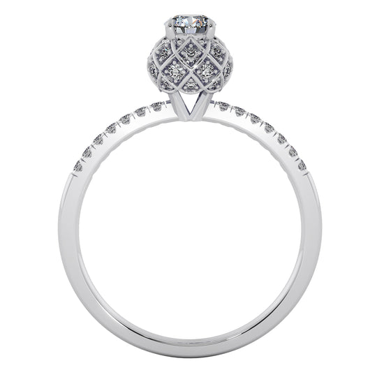 Globe Glory Solitaire Ring