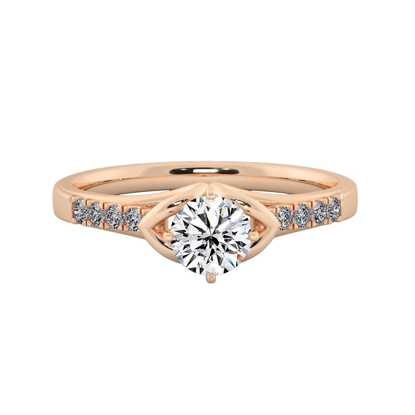 Tulip Fantacy Solitaire Ring