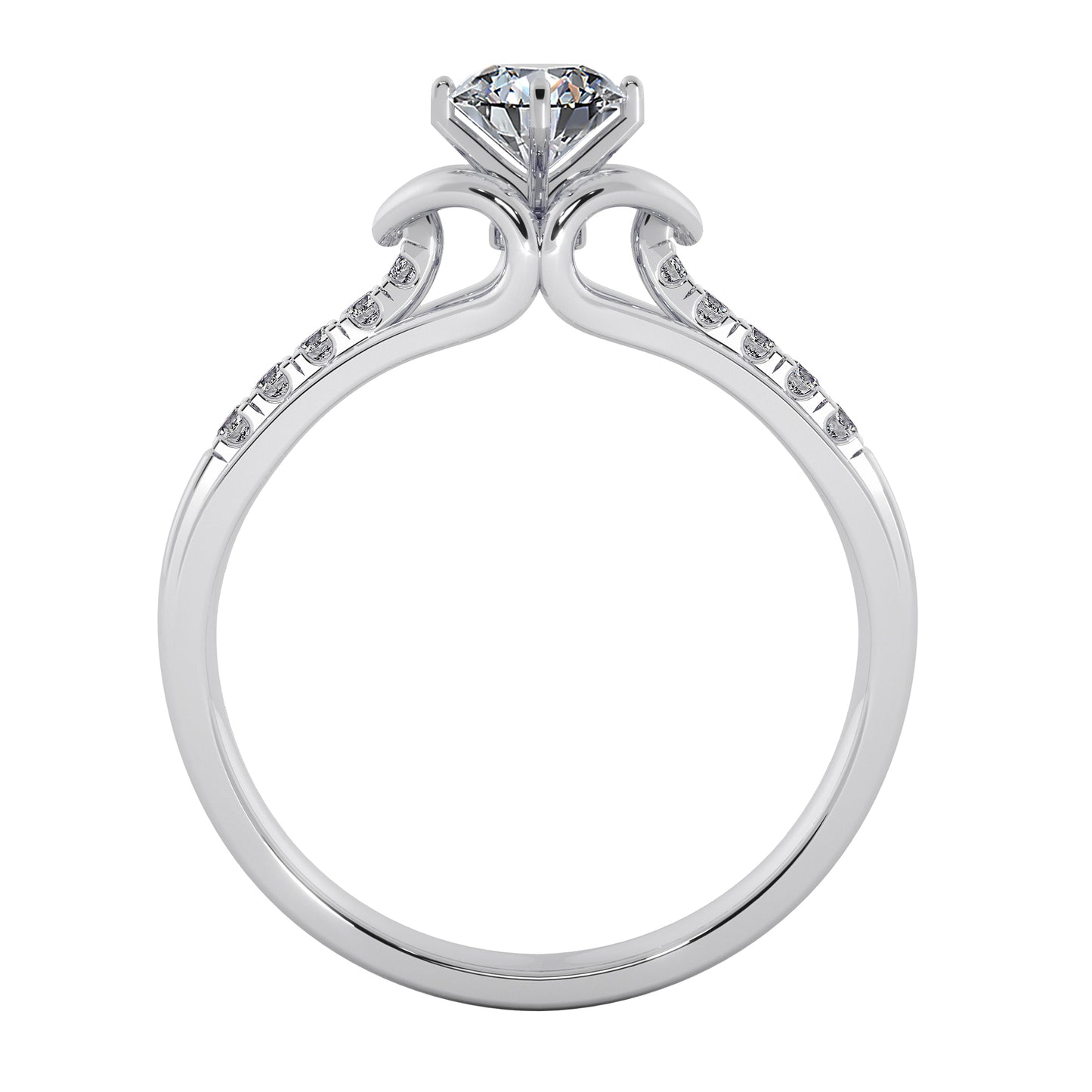 Tulip Fantacy Solitaire Ring