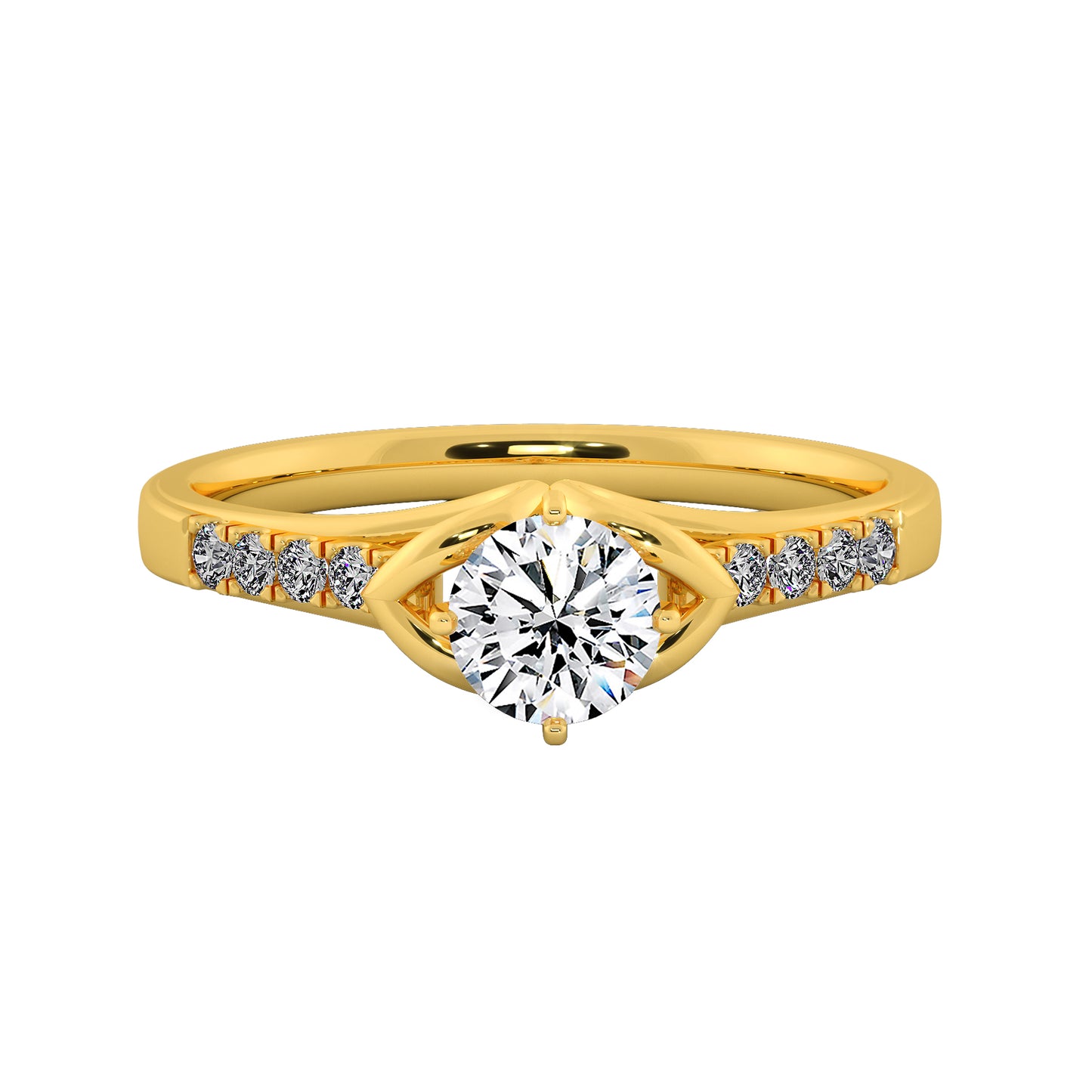 Tulip Fantacy Solitaire Ring