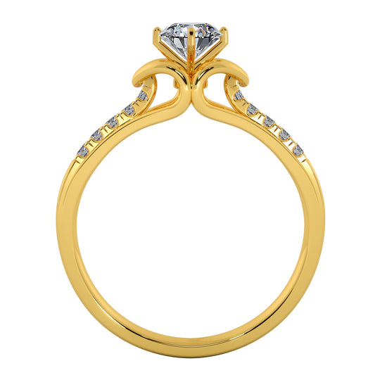 Tulip Fantacy Solitaire Ring