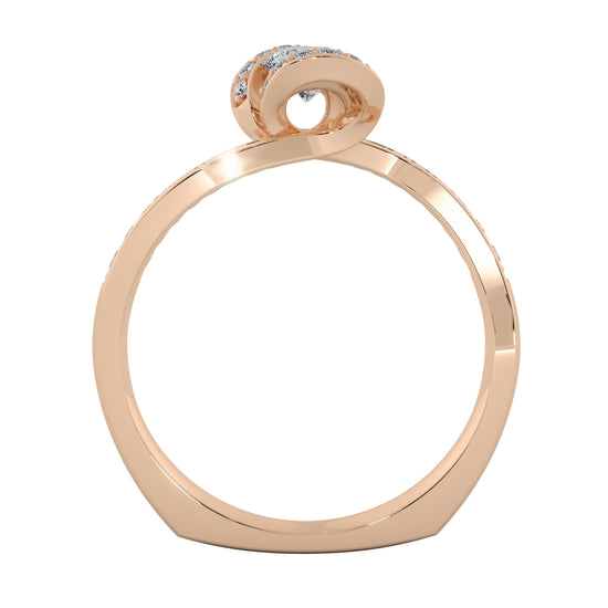 Shell Pearl Solitaire Ring