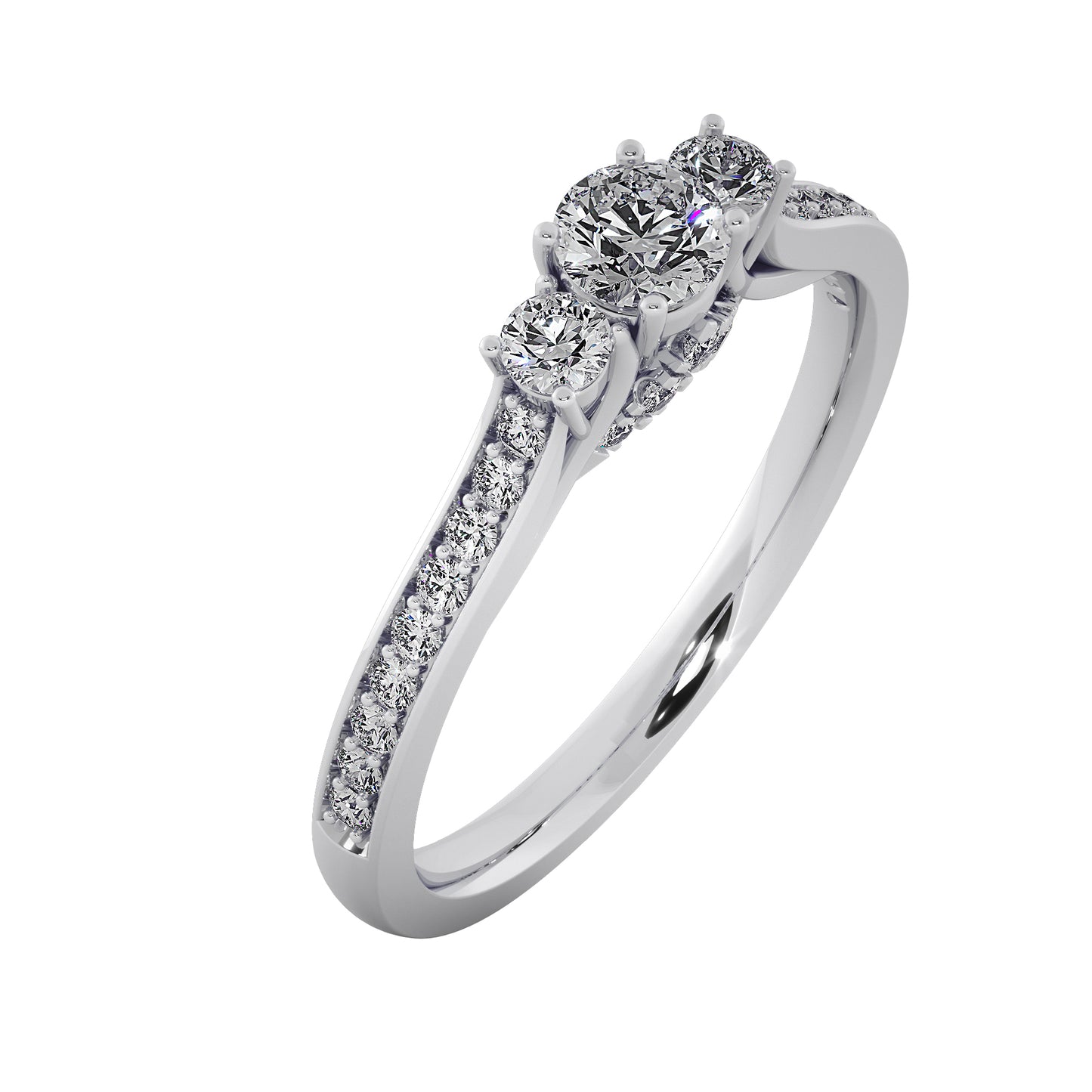 Buds n Blooms Solitaire Ring