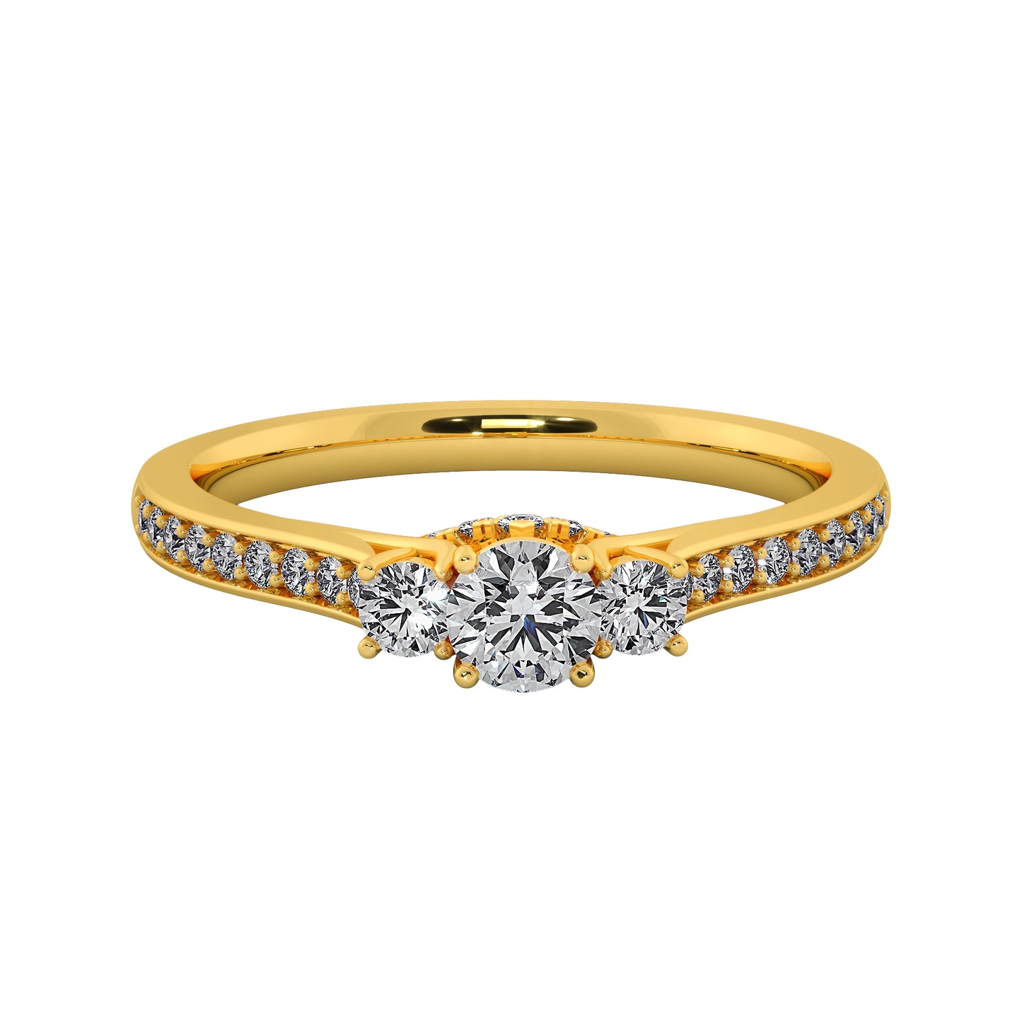 Buds n Blooms Solitaire Ring