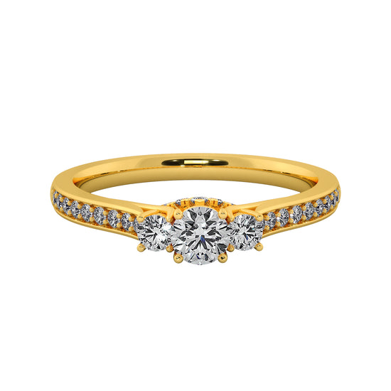 Buds n Blooms Solitaire Ring